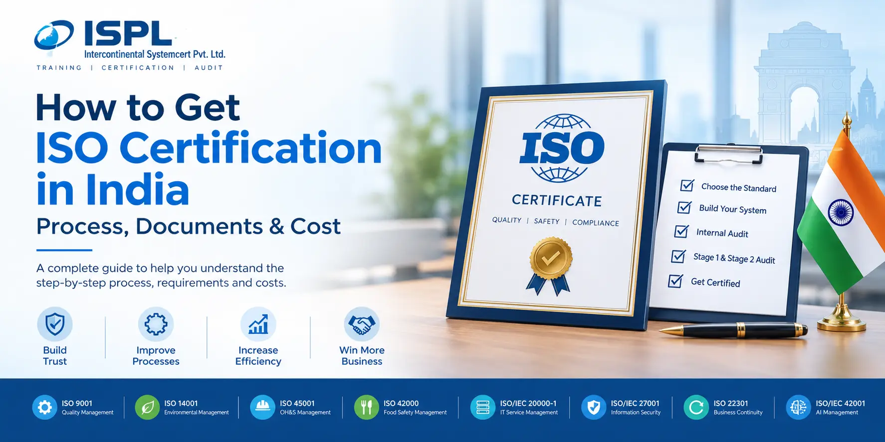 How to Get ISO Certification in India: Step-by-Step Process, Documents & Cost